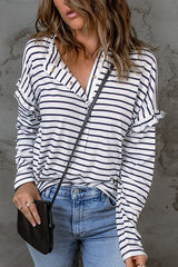 Chase Your Dreams – Gestreiftes Langarmoberteil