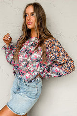 Save Your Applause – Langärmliges Oberteil mit Boho-Print