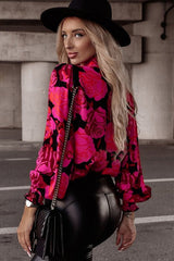 Langärmliges Button-Down-Oberteil mit „All That Matters“-Print