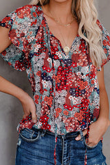 Flying High bedrucktes Kurzarm-Top – 3 Farben