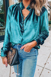 Time To Celebrate Samt-Langarmtop – 3 Farben