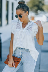 „It's Your Moment“ Chiffon-Kurzarmtop