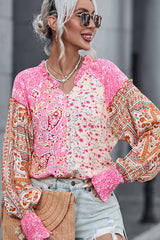 Langarmshirt mit Blumenmuster „Autumn Blooms“