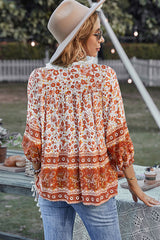 Im Sommer Spitzentop mit Boho-Print – 3 Farben