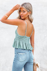 Smile Awhile Smocked Cami Top – 3 Farben