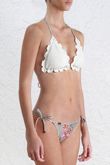Bikini mit Blumen-Haken-Print
