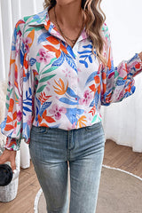 Best Behavior Langarm-Top mit Button-Down-Print