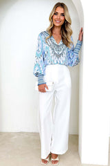 Langarmshirt mit „Feeling Your Best“-Print – 2 Farben