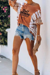 Never Better Tie-Dye Hollow-Out Stricktop – 3 Farben