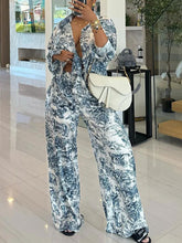 Bedrucktes Set aus Hemd und Hose