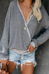 Cozy Time – Strickpullover mit V-Ausschnitt