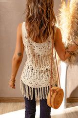 Take A Trip Häkel-Strickoberteil ohne Ärmel