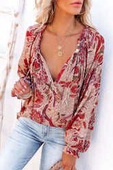 Langärmliges Top mit „Find Your Own Way“-Print