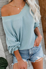 Basics Ellie V-Ausschnitt Langarm Casual Top - 3 Farben