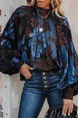 Sweet Side bedrucktes Oberteil mit auffälligen Ärmeln