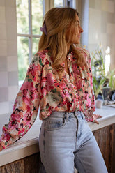 „Always With Love“-Langarmshirt mit Blumenmuster