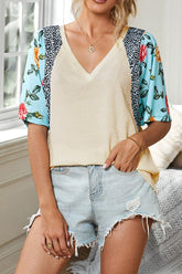 Stricktop mit „Capture The Sun“-Print – 2 Farben