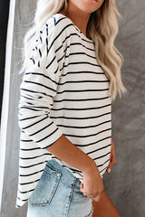 Easy Peasy – Gestreiftes Langarm-Top