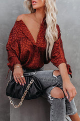 Schönes Babydoll-Top mit Knopfleiste und „New Day“-Aufdruck – 4 Farben