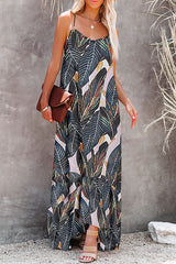 Ärmelloses Maxikleid mit Blumendruck „On Your Way“ – 3 Farben