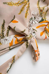 Maxikleid mit Rüschen an den Schultern