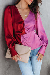 What's On Your Heart Langarmshirt mit rosa Flecken