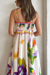 Maxikleid „In My Thoughts“ im Boho-Print