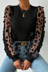 New Days Ahead Flower Rippstricktop – 4 Farben