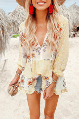 Langärmliges Oberteil mit „See You Soon“-Print