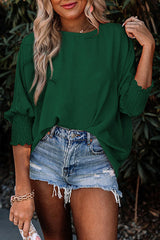 Speak Your Mind Oversize-Smocked-Top – 5 Farben