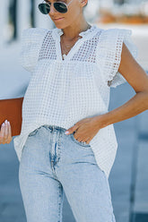 „It's Your Moment“ Chiffon-Kurzarmtop