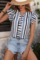 Gestreiftes Kurzarm-Top „It's Always Been You“