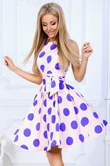 Fit&Flare Dot Minikleid - 2 Farben