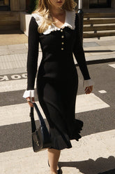 Cuddly Sweetness Pearl Knit Midikleid – 2 Farben