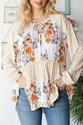 Langärmliges Oberteil mit „See You Soon“-Print