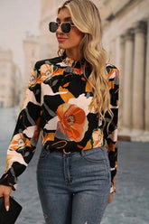 Langärmliges Oberteil mit „Falling For You“-Print