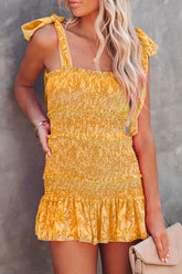 „Whatever It Takes“ ärmelloses gesmoktes Minikleid – 3 Farben