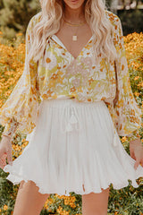 Out In The Sun – Gesmoktes Oberteil mit Blumenmuster