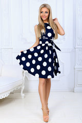 Fit&Flare Dot Minikleid - 2 Farben