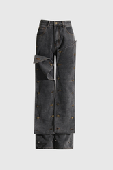 Dream Button Jeans – Grau