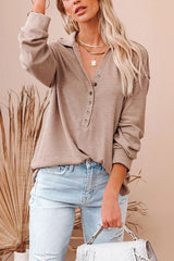 Less Is More – Stricktop mit Knopfleiste – 2 Farben