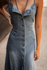 Wunderschönes Composure Denim-Maxikleid – 2 Farben