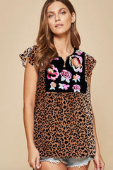 Sunny Moments – Shift-Top mit Blumenstickerei – 3 Farben