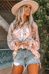 Gesmoktes Top mit Sweet One-Print – 2 Farben