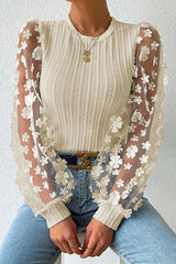 New Days Ahead Flower Rippstricktop – 4 Farben