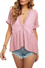 Take On The Trend Spitzentop mit Schweizer Punkten – 7 Farben