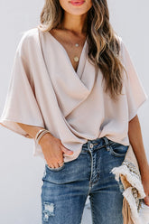 Lift My Spirits Kurzarm-Top mit V-Ausschnitt – 3 Farben