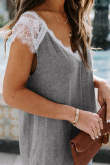 Dear Heart – Kurzarm-Top mit Schnürung – 3 Farben