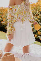 Out In The Sun – Gesmoktes Oberteil mit Blumenmuster