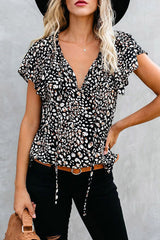 Flying High bedrucktes Kurzarm-Top – 3 Farben